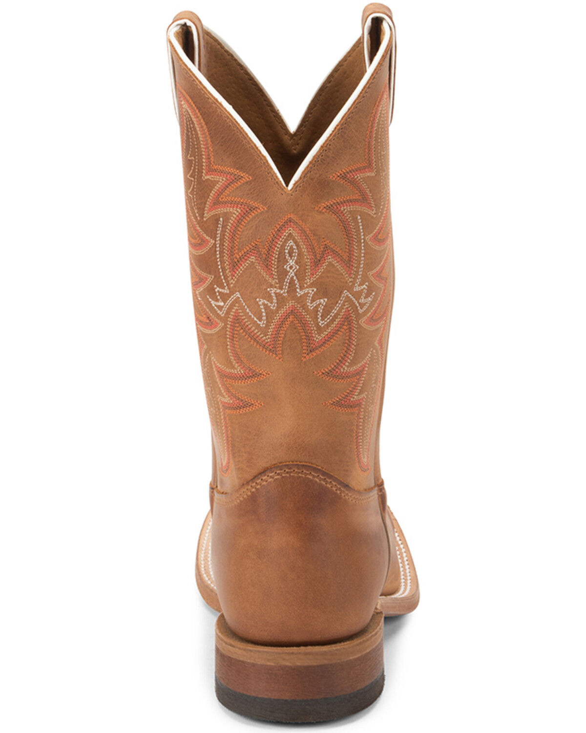 Image #6 - Justin Men's Bent Rail Distressed Western Boots - Broad Square Toe, Brown, hi-res