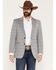 Image #1 - Circle S Men's Carson City Plaid Print Button-Down Sportcoat, Light Grey, hi-res