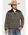 Image #1 - Ariat Men's Basis Southwest 1/4 Zip-Up Fleece Pullover, Black, hi-res