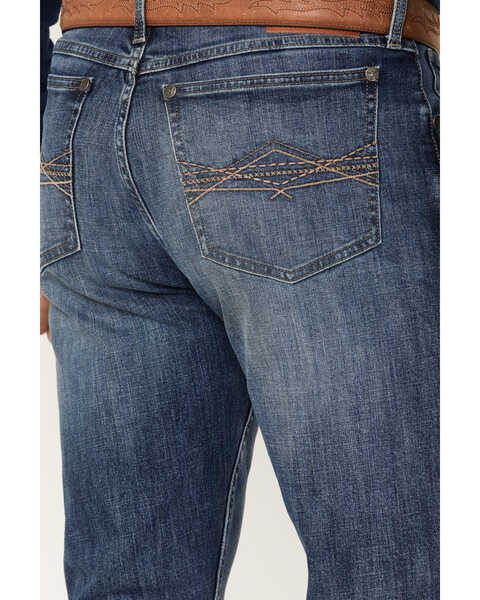 Image #4 - Wrangler 20X Men's 42 Vintage Trail Ride Slim Fit Bootcut Stretch Jeans, Medium Wash, hi-res