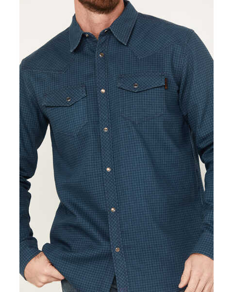 Image #3 - Cody James Men's FR Long Sleeve Pearl Snap Work Shirt, Blue, hi-res