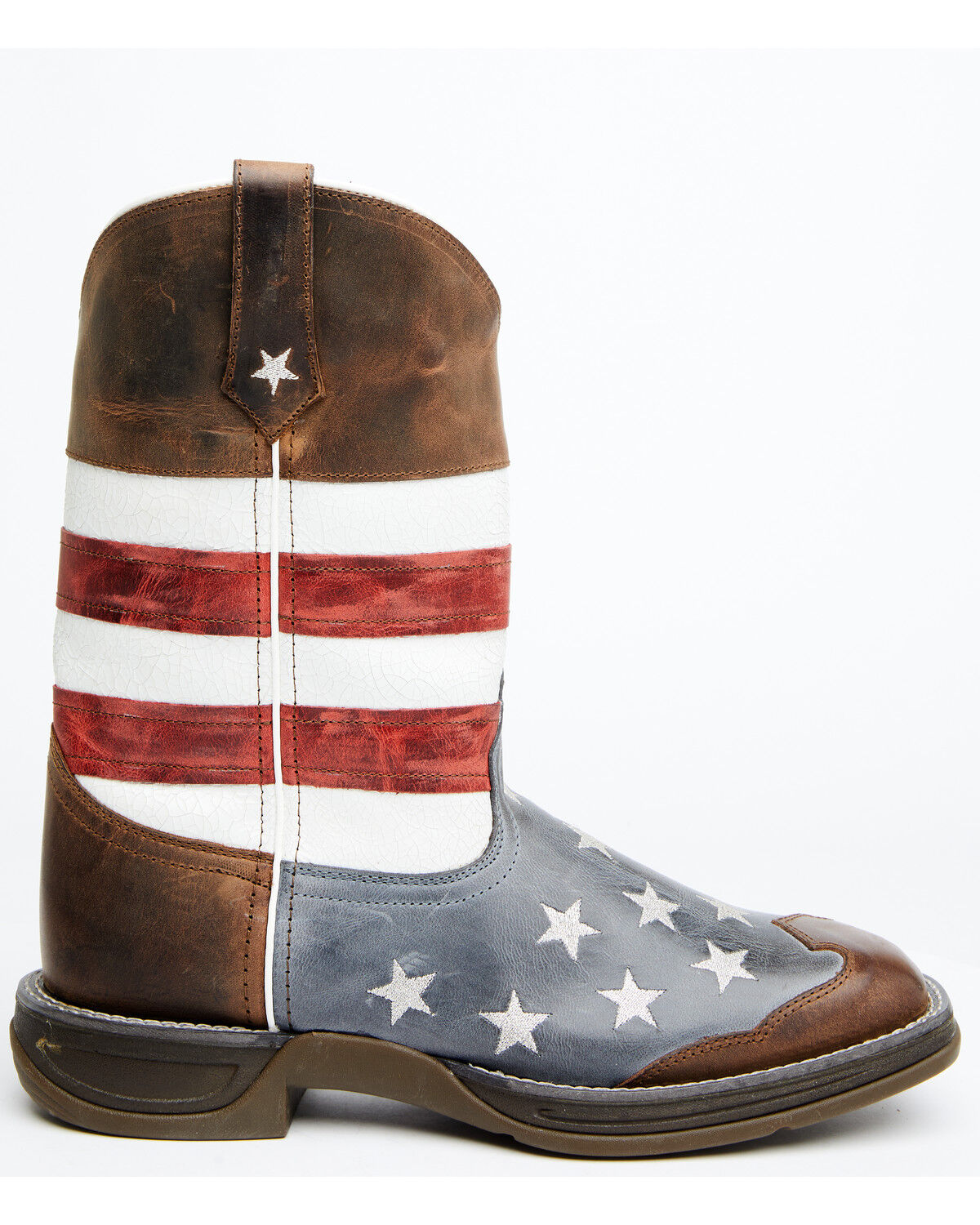 Image #2 - Laredo Men's Hancock Western Boots - Broad Square Toe, Brown, hi-res