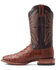 Image #2 - Ariat Men's Broncy Exotic Full Quill Ostrich Western Boots - Broad Square Toe, Brown, hi-res