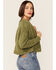 Image #3 - Callahan Women's Sage Olive Cable Lu Cardigan & Tank Set, Olive, hi-res