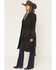 Image #3 - Pendleton Women's Jacquard Wool Trench Coat, Olive, hi-res