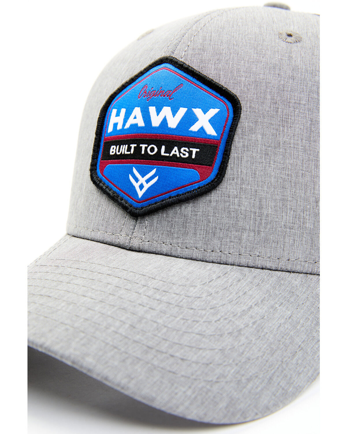 Image #2 - Hawx Men's Hectogon Logo Patch Ball Cap, Grey, hi-res