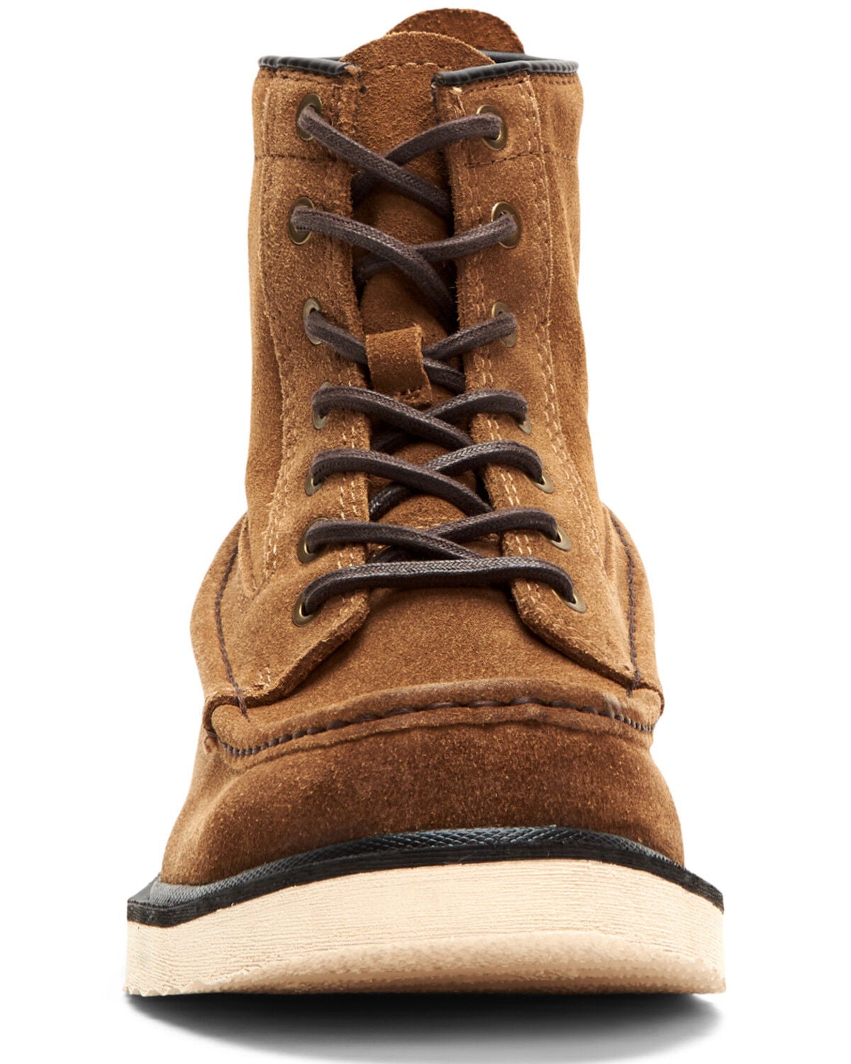 Frye & Co Men\'s Brown Suede Lace-Up Work Boots Frye Rainer Work Boots Mens Size 10 Brown Rust Suede Combat  main image 4