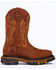Image #4 - Cody James Men's 11" Decimator Western Work Boots - Steel Toe, Brown, hi-res
