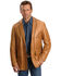 Scully Whipstitch Lambskin Leather Blazer - Big & Tall, Tan, hi-res