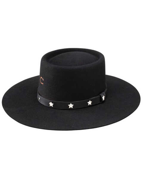 Charlie 1 Horse Women's Cosmic Cowgirl Felt Western Fashion Hat , Black, hi-res