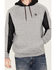 Hooey Men's Roughy Canyon Hooded Sweatshirt, Grey, hi-res