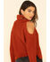 Image #4 - Rock & Roll Denim Women's Cold Shoulder Turtleneck Sweater, , hi-res