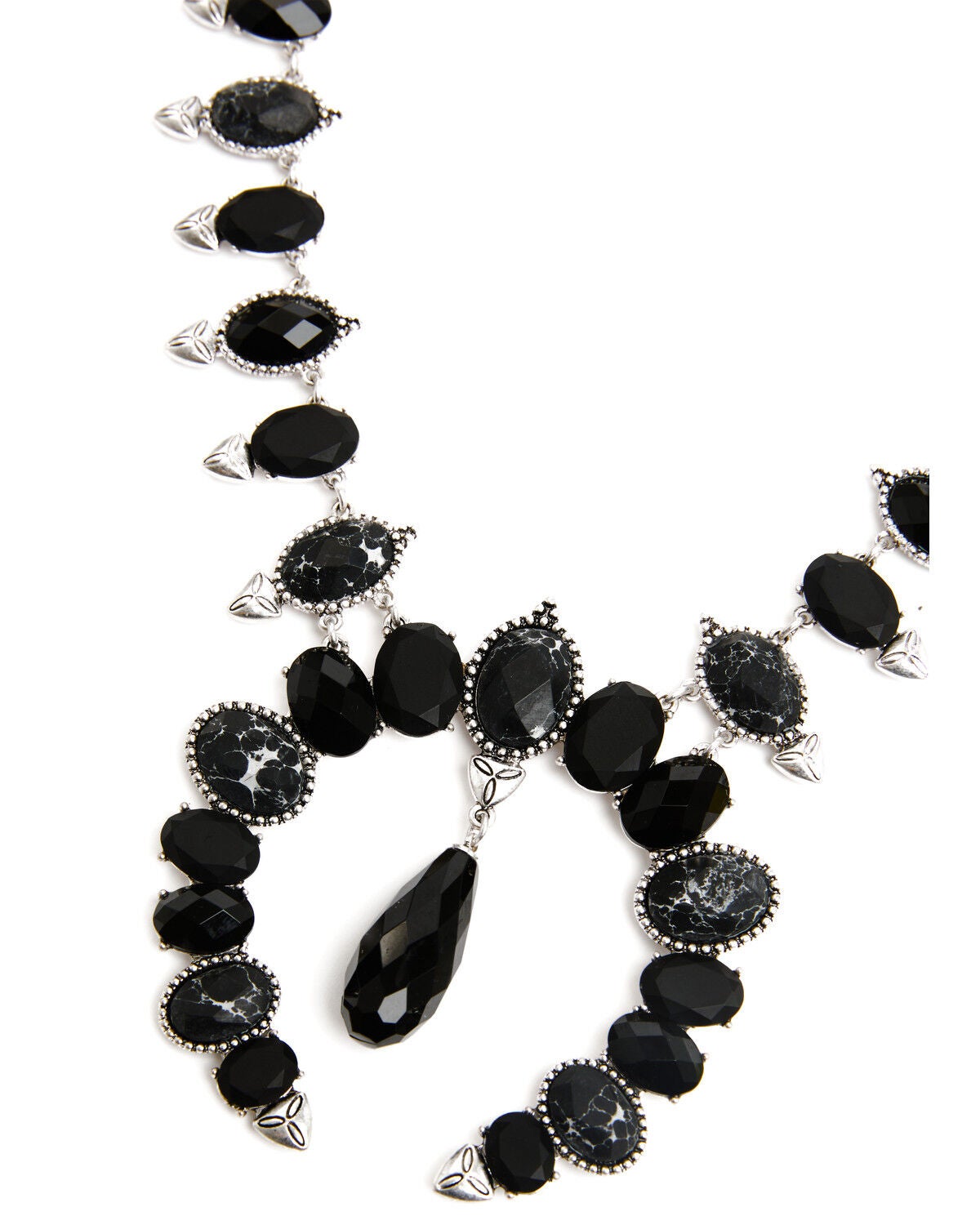Image #3 - Lainey Wilson Women's Stone Squash Blossom Necklace, Black, hi-res