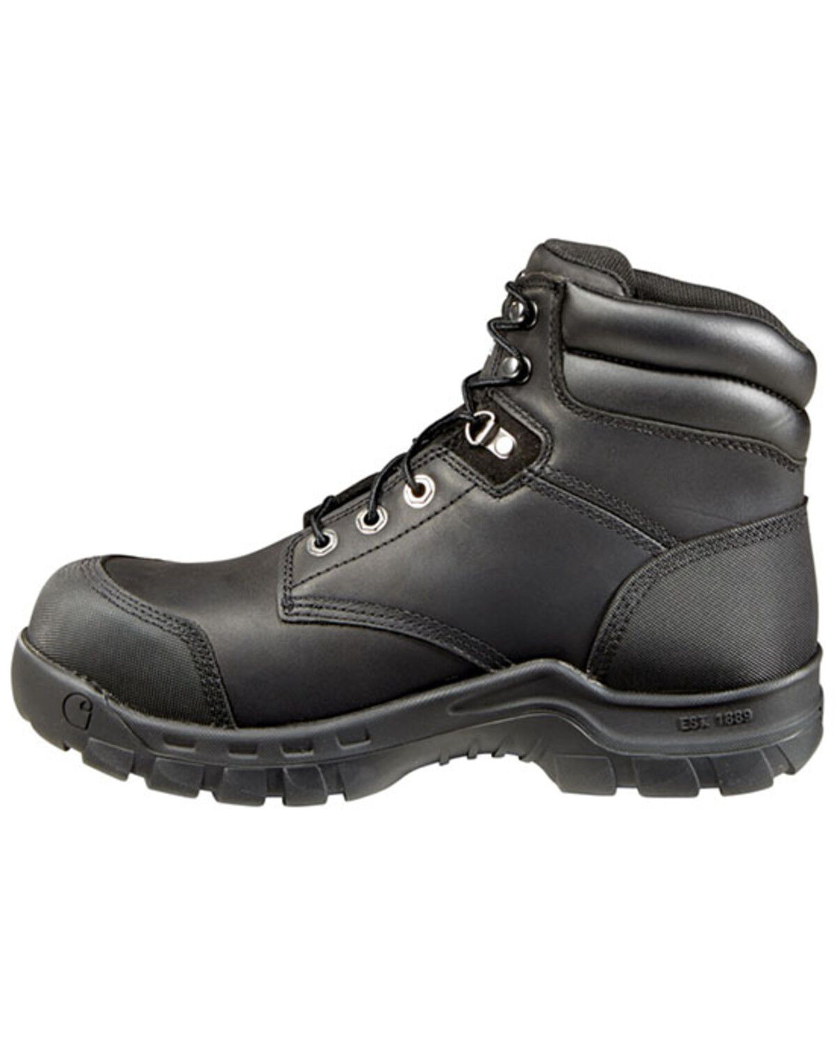 Image #3 - Carhartt Men's 6" Rugged Flex® Waterproof Work Boots - Composite Toe, Black, hi-res