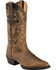 Image #1 - Ariat Men's Heritage Western Performance Boots - Round Toe, Distressed, hi-res