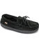 Image #1 - Lamo Footwear Men's Leather Moccasin Slippers - Moc Toe, Black, hi-res