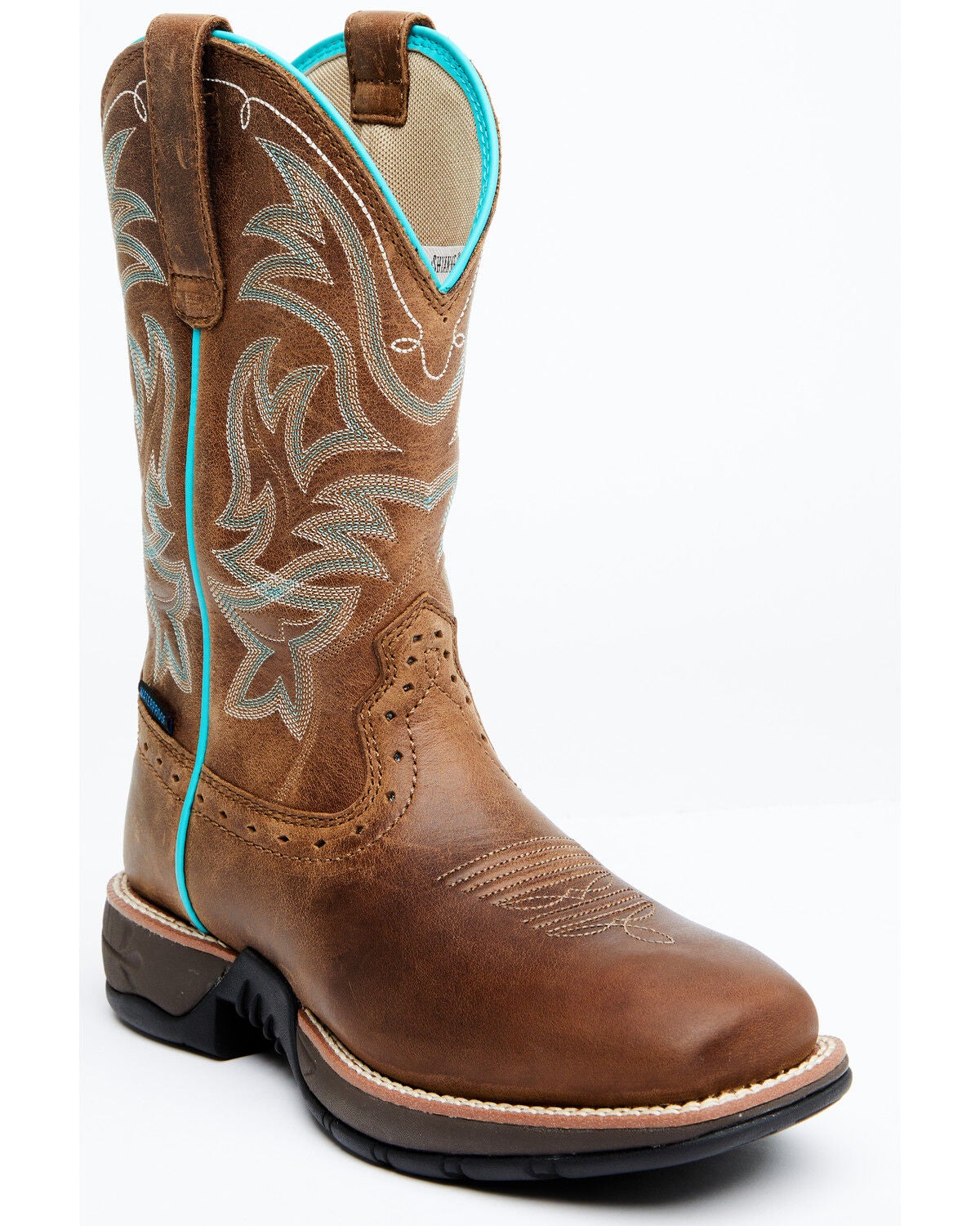Shyanne Women's Xero Gravity Waterproof Lite Western Performance Boots - Broad Square Toe, Brown, hi-res