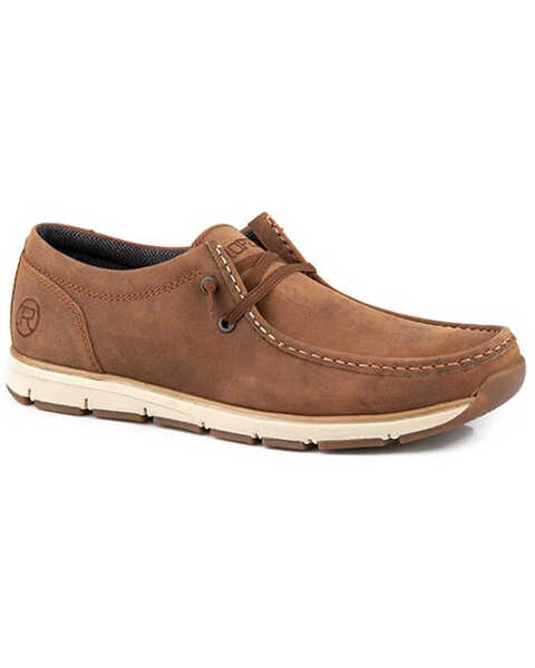 Image #1 - Roper Men's Lloyd Casual Shoes - Moc Toe, Brown, hi-res