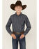 Image #1 - Ariat Boys' Classic Southwestern Print Long Button-Down Western Shirt, Blue, hi-res