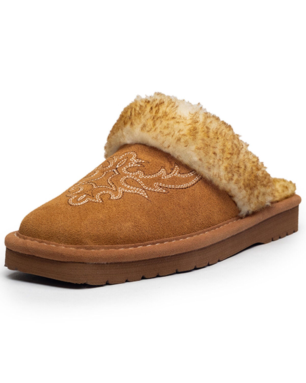Image #1 - Ariat Women's Jackie Square Toe Slippers, Tan, hi-res