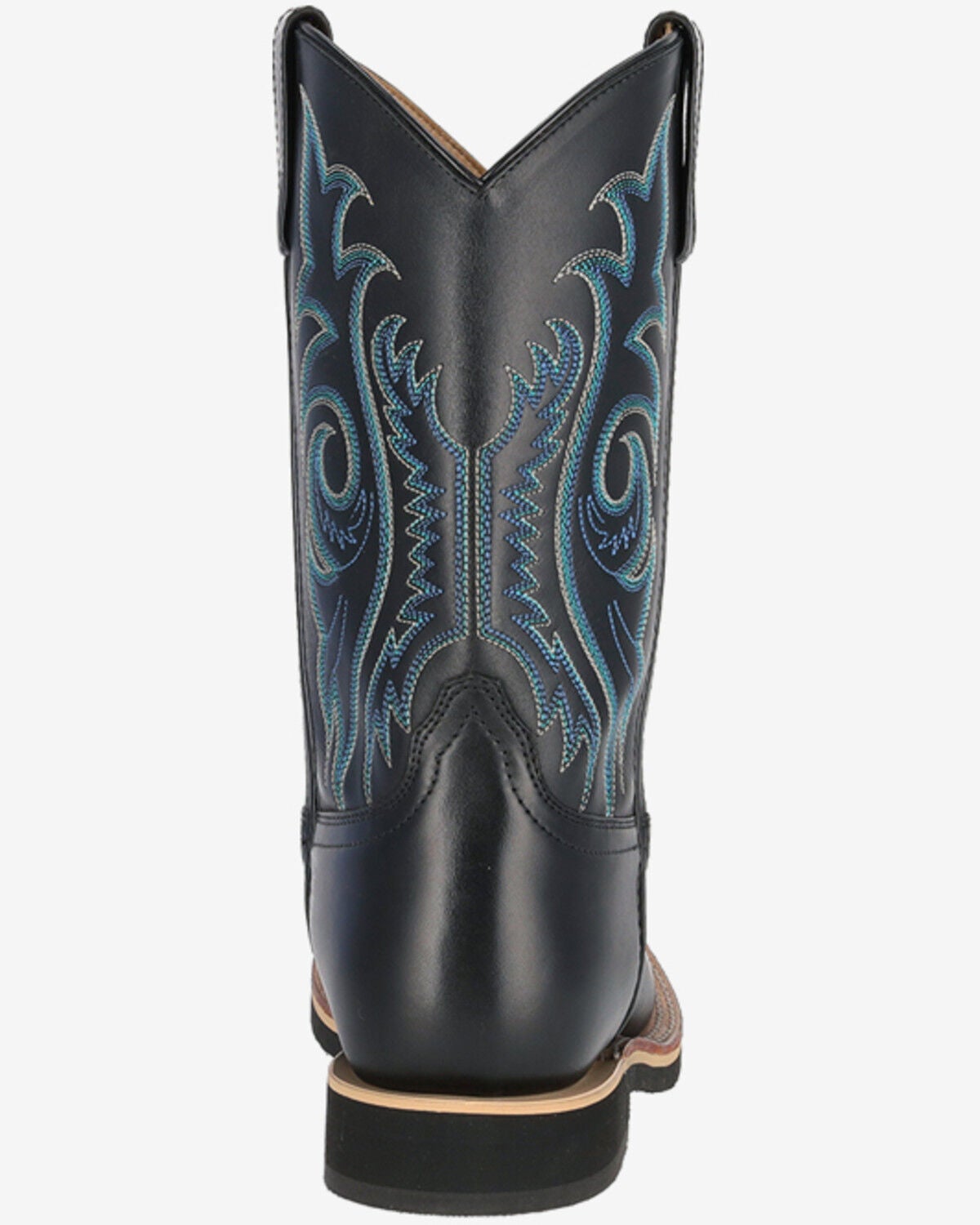 Image #4 - Smoky Mountain Men's Hidalgo Performance Western Boots - Square Toe, Black, hi-res