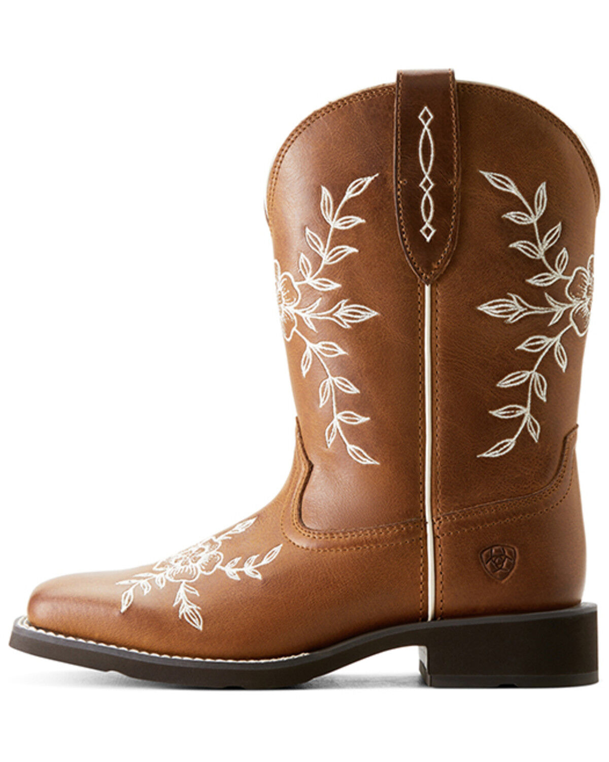 Image #2 - Ariat Women's Flora Country Cork Performance Western Boots - Broad Square Toe, Brown, hi-res