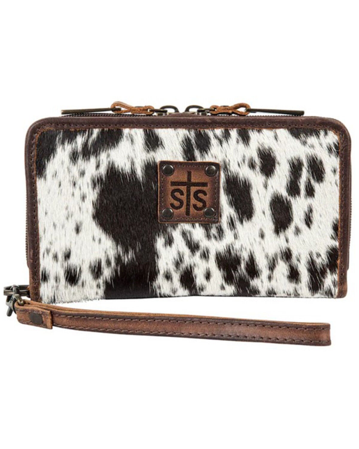 Image #1 - STS Ranchwear By Carroll Kacy Cowhide Organizer Wallet, Black, hi-res