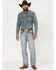 Image #1 - Rock & Roll Denim Men's Light Wash Double Barrel Relaxed Straight Denim Jeans, Light Wash, hi-res
