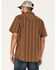 Image #4 - Moonshine Spirit Men's Paniolo Striped Print Long Sleeve Snap Western Shirt, Brown, hi-res