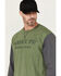 Image #2 - Hawx Men's FR Color Block Long Sleeve Graphic Work T-Shirt, Green, hi-res