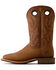 Image #2 - Ariat Men's Highland Toughstock Distressef Performance Western Boots - Broad Square Toe, Brown, hi-res
