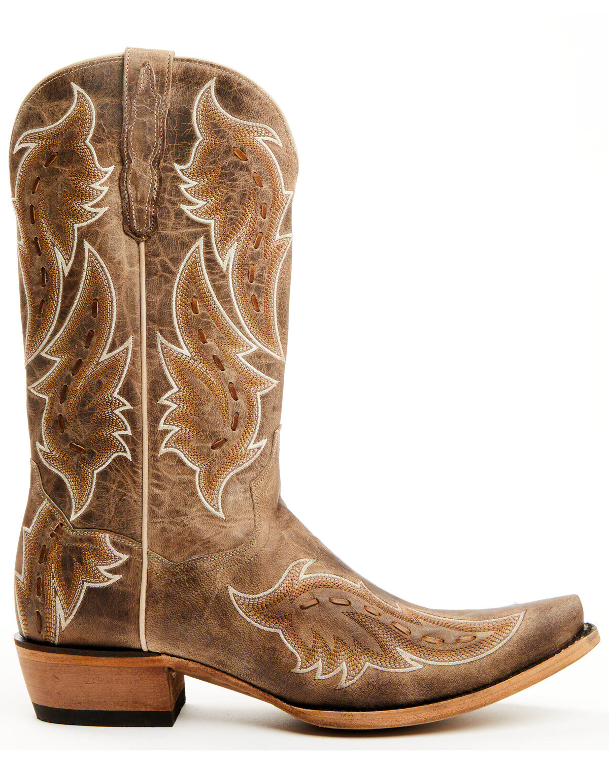 Image #2 - Dan Post Men's Racer Tall Western Boots - Snip Toe, Tan, hi-res