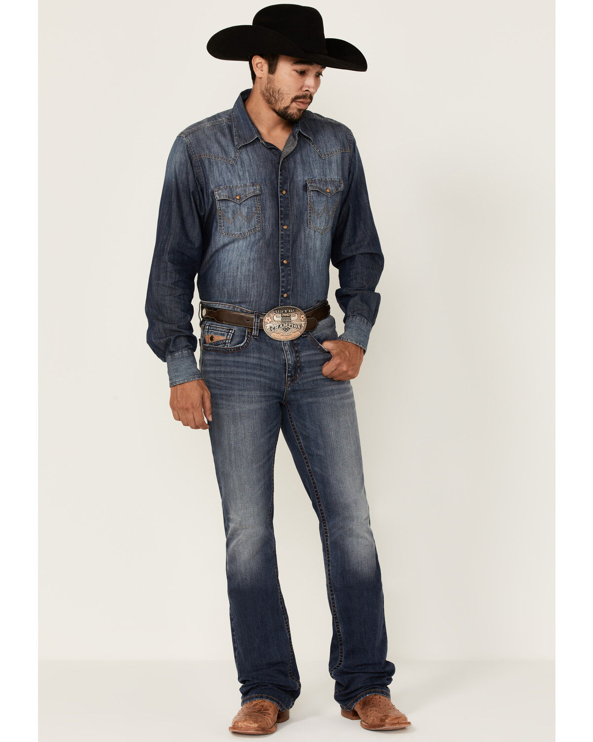Image #1 - Cody James Core Men's Yuma Medium Wash Stretch Performance Slim Bootcut Jeans, , hi-res