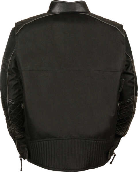 Image #3 - Milwaukee Leather Men's Textile Scooter Jacket - 4X, Black, hi-res