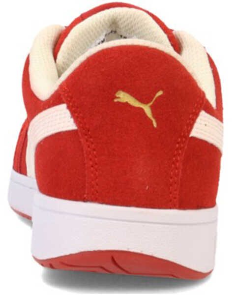 Image #5 - Puma Safety Women's Icon Suede Low EH Safety Toe Work Shoes - Composite Toe, Red, hi-res