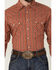 Image #3 - Cinch Men's Floral Striped Print Modern Fit Long Sleeve Snap Western Shirt, Orange, hi-res