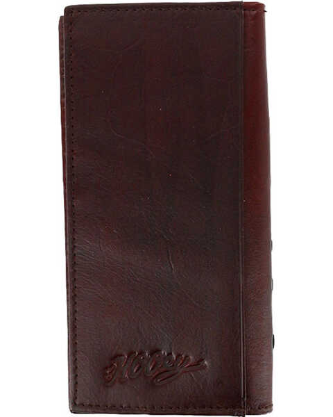 Hooey Men's Signature Tooled Bi-Fold Wallet, Brown, hi-res