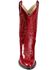 Old West Girls' Leather Western Boots - Pointed Toe, Red, hi-res
