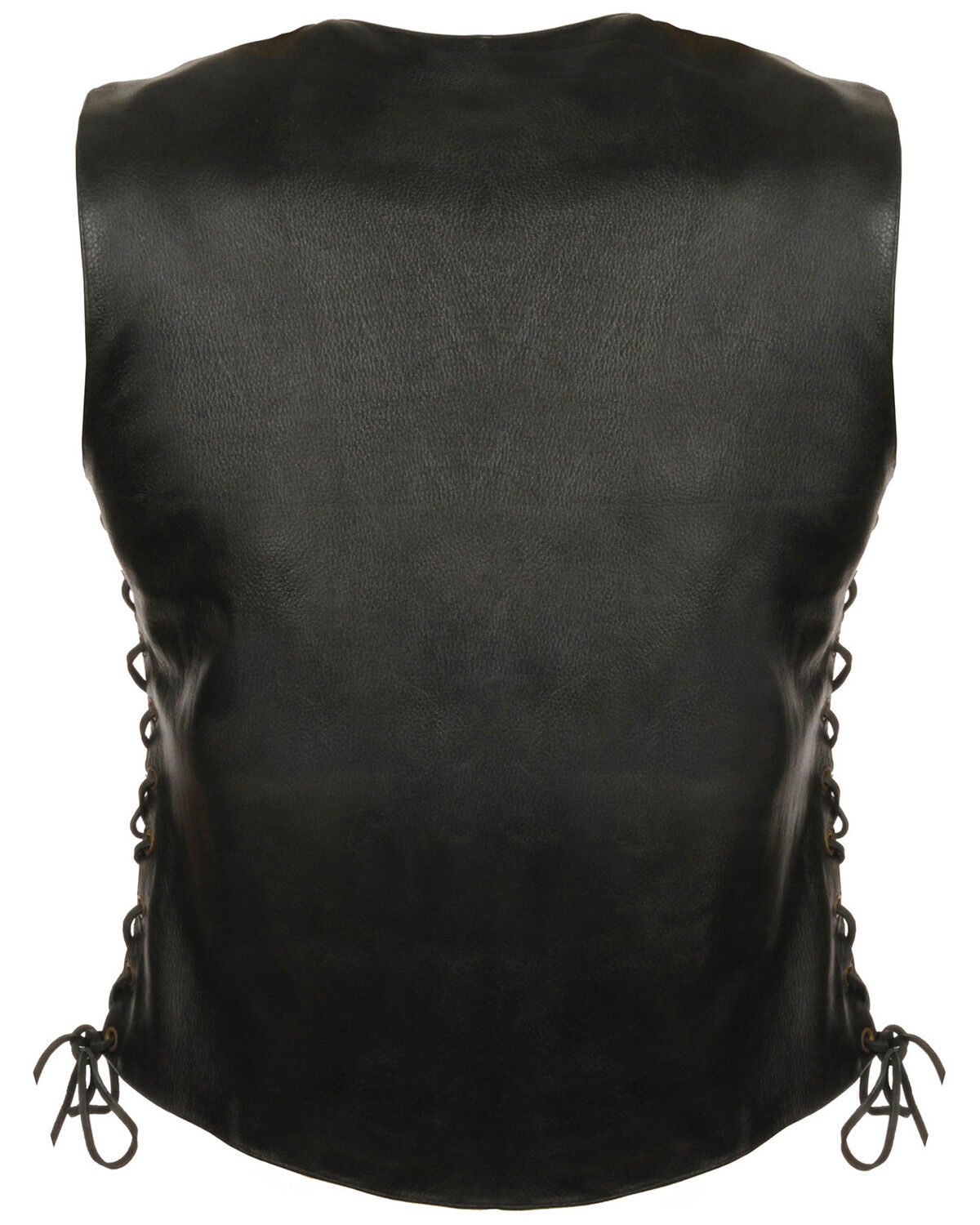 Image #2 - Milwaukee Leather Women's Side Lace Snap Front Vest - 3X, Black, hi-res