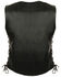 Image #2 - Milwaukee Leather Women's Side Lace Snap Front Vest - 3X, Black, hi-res