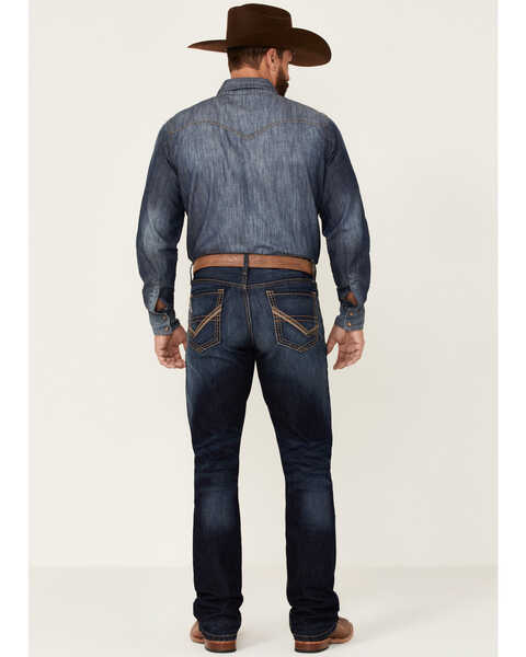 Cinch Men's Ian Dark Stonewash Rigid Slim Bootcut Jeans , Indigo, hi-res
