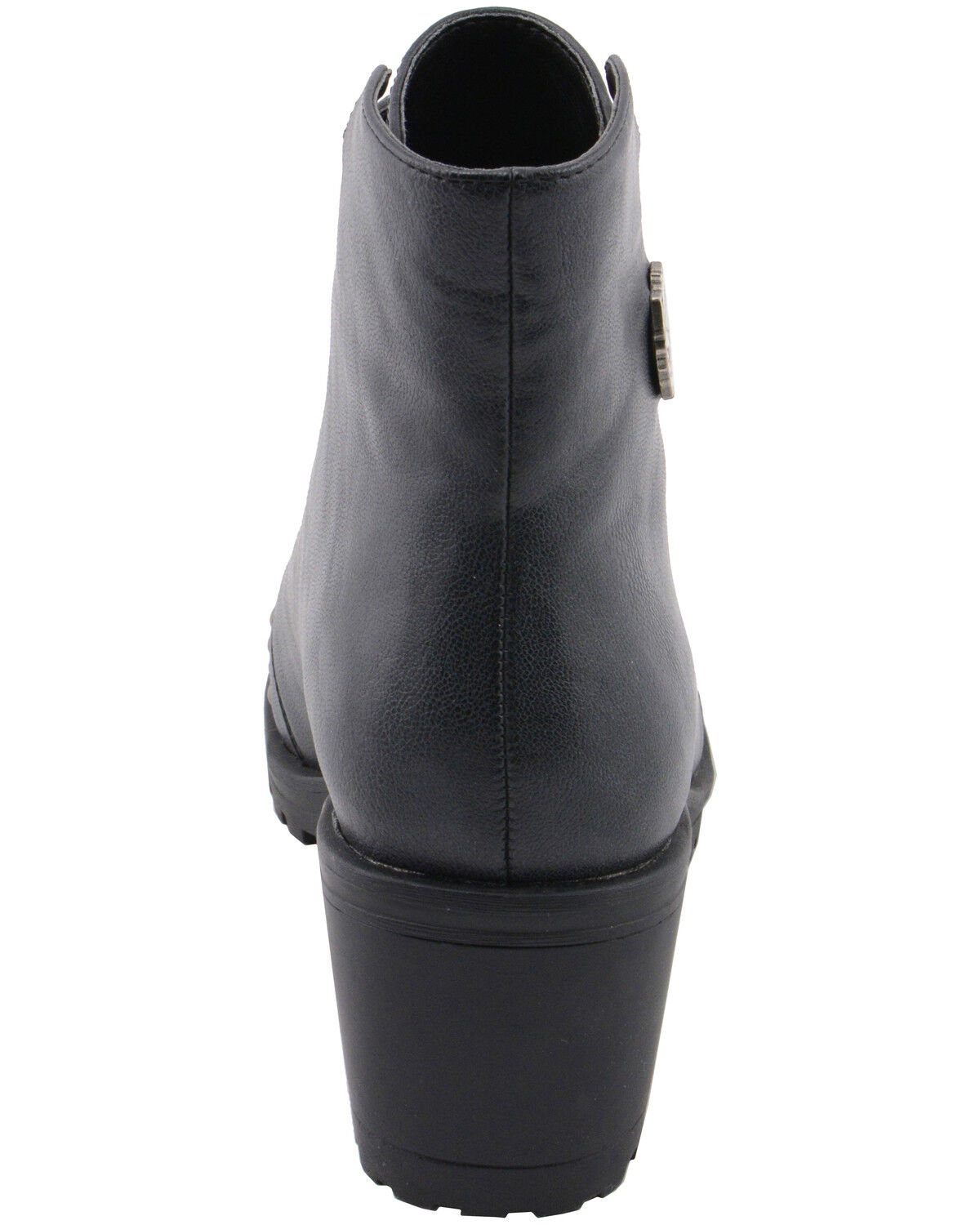 Image #7 - Milwaukee Leather Women's Studded Rocker Boots - Round Toe, Dark Grey, hi-res