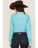 Kimes Ranch Women's KC Tencel Long Sleeve Snap Shirt, Turquoise, hi-res
