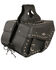 Image #1 - Milwaukee Leather Large Zip-Off Studded Throw Over Saddle Bag, Black, hi-res