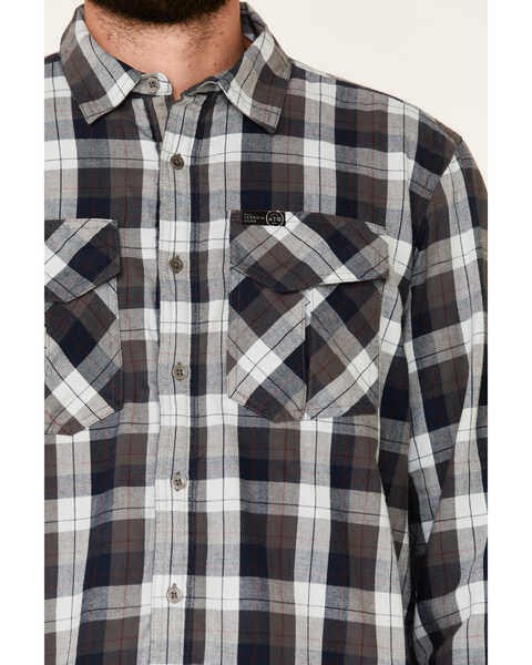 ATG™ by Wrangler Men's All Terrain Cabernet Plaid Long Sleeve Western Flannel  Shirt | Sheplers