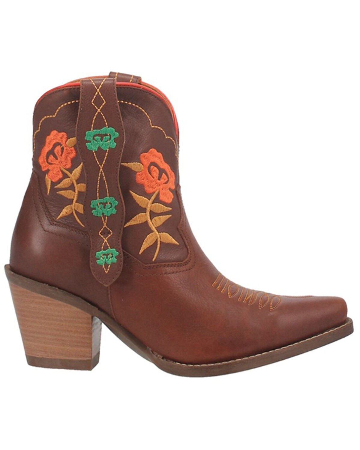 Image #2 - Dingo Women's Play Pretty Western Booties - Snip Toe, Tan, hi-res