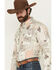Image #2 - Cowboy Hardware Men's Southwestern Print Long Sleeve Snap Stretch Western Shirt, Tan, hi-res