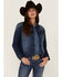Image #1 - RANK 45® Women's Signature Dark Denim Rancher Jacket, Dark Wash, hi-res