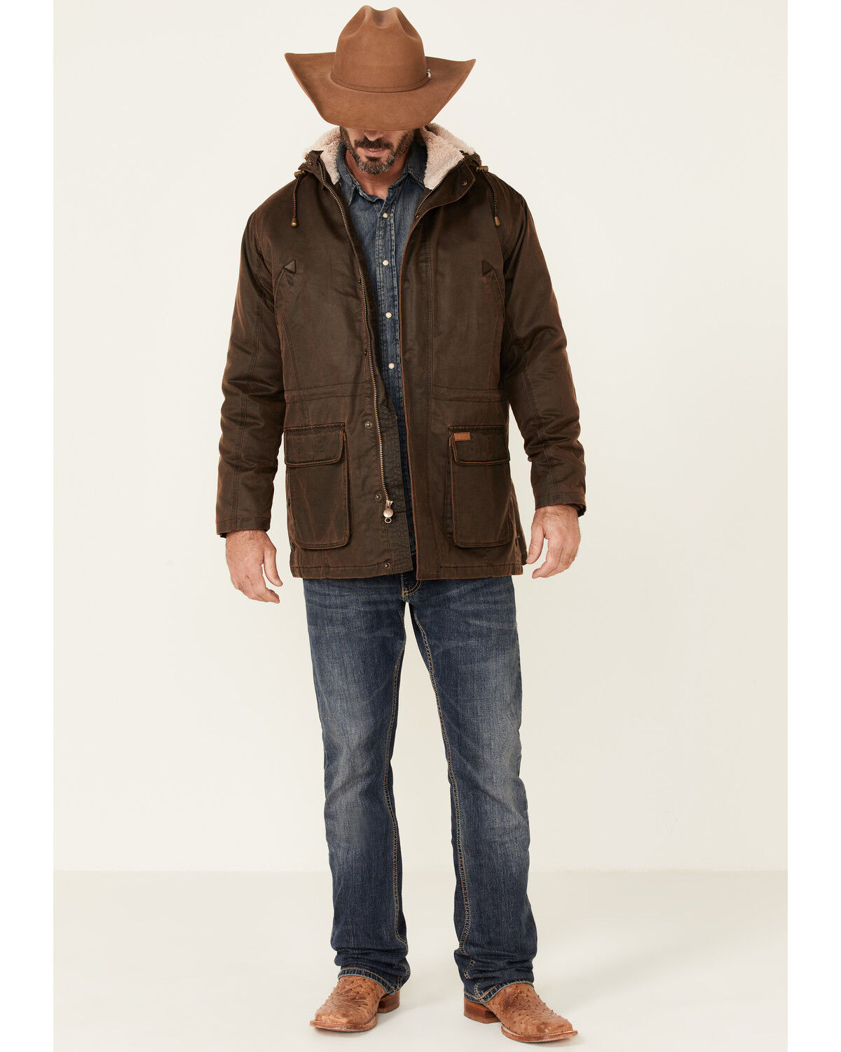 Image #2 - Outback Trading Co. Men's Nolan Storm-Flap Jacket, Brown, hi-res