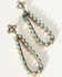 Image #1 - Shyanne Women's Summer Solstice Teardrop Cross Earrings, Gold, hi-res